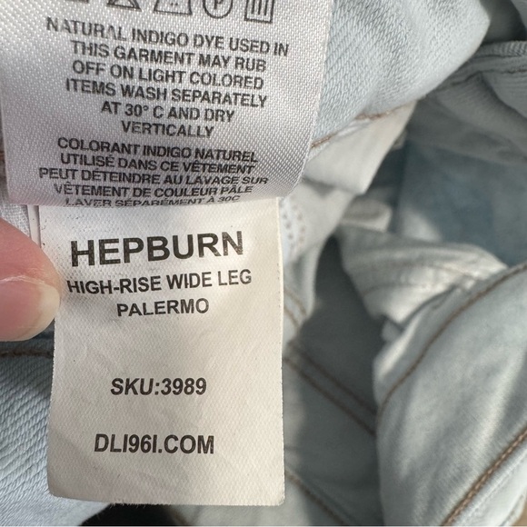 DL1961 Hepburn High Rise Wide Leg Palermo Jeans - Picture 10 of 10